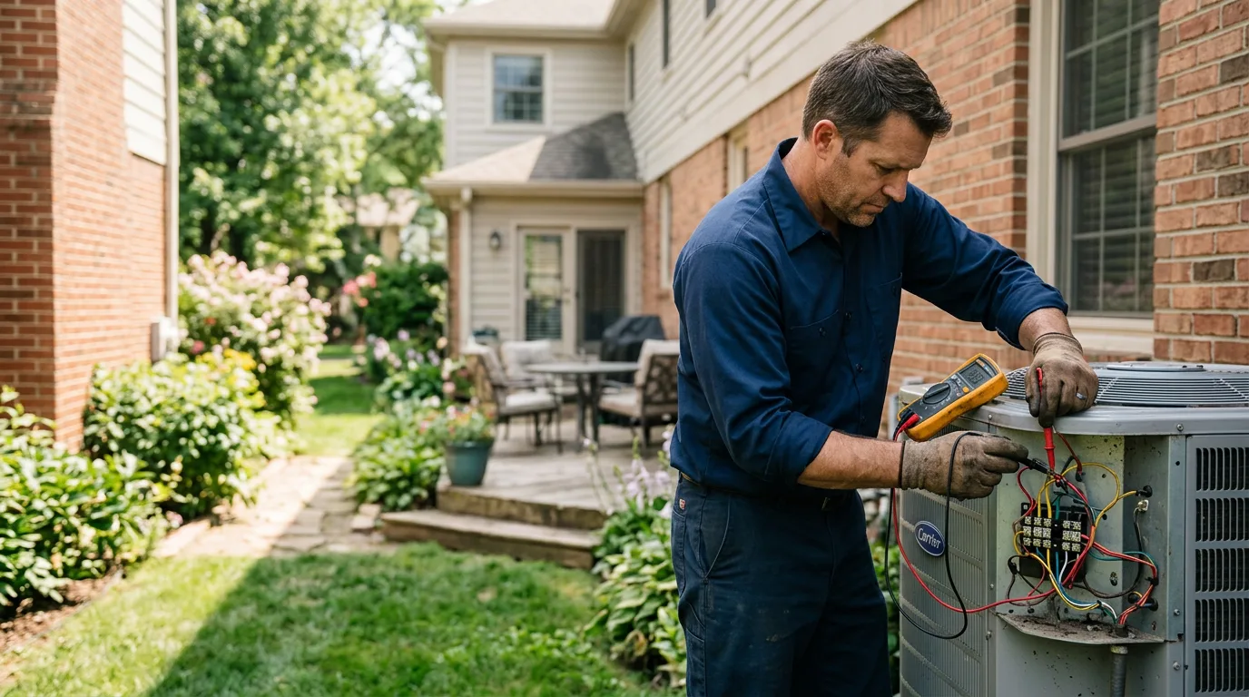 HVAC technician working near Goldfield, IA